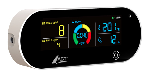 AGT  5-in-1-Akku-Luftqualitätsmesser